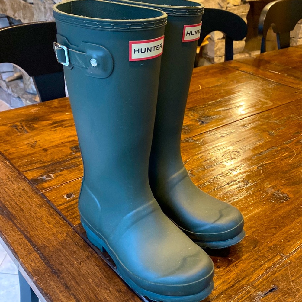 Green Hunter boots